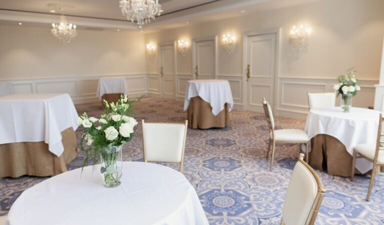 The Old Tom Morris Suite set for a drinks reception, Trump Turnberry