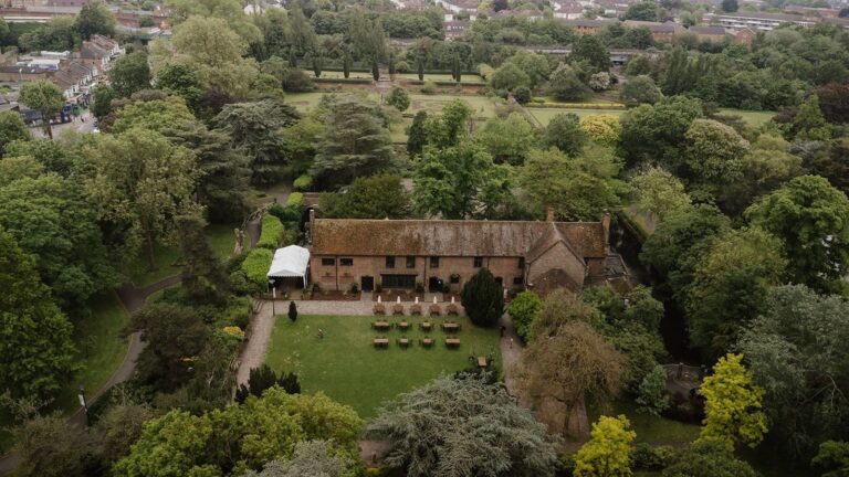 Tudor Barn Eltham from the Air, Tudor Barn Eltham