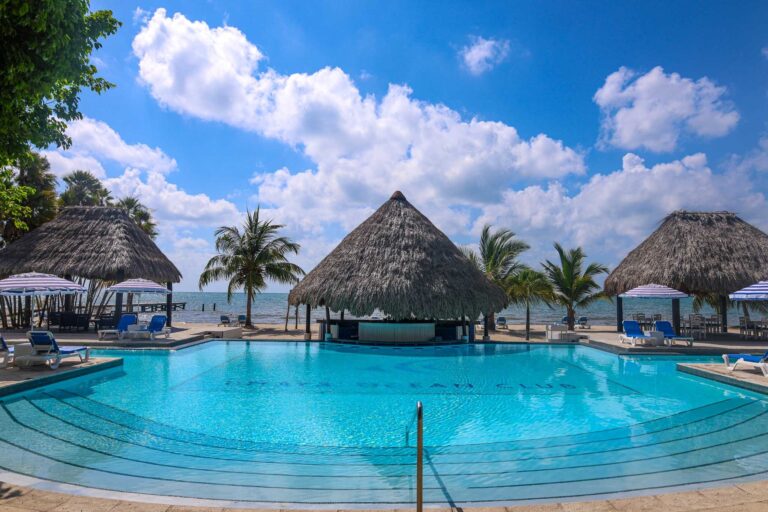 Pool and beach bar