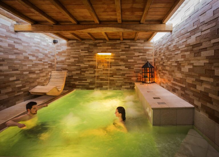 The Hado salt-water pool in the spa, Valle del Marta