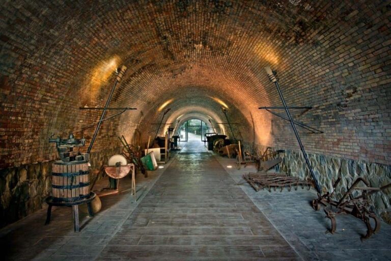 The historic brick cellar tunnel, Valle del Marta