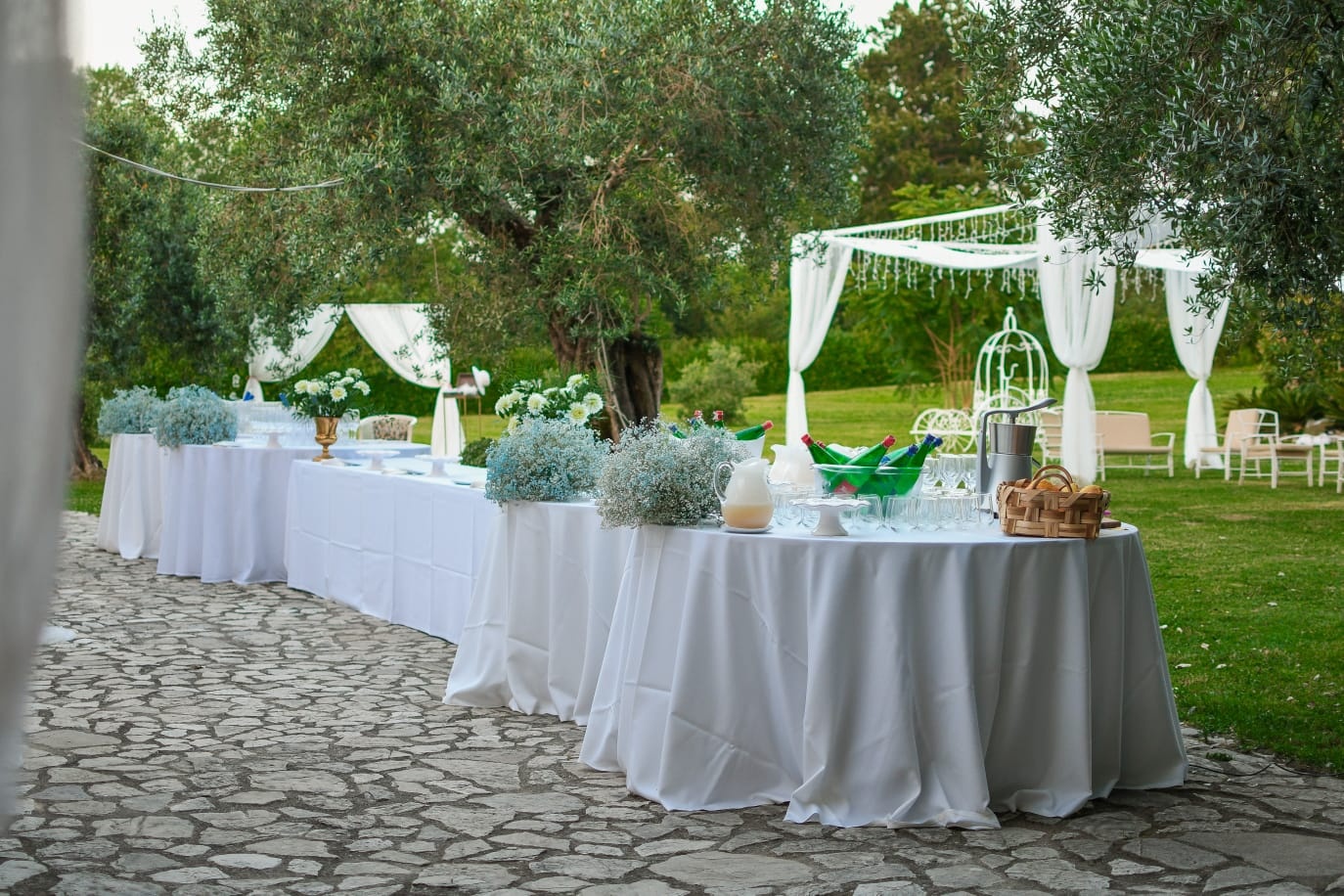 An Outdoor Ceremony Setup in the Garden, Valle dell'Aquila