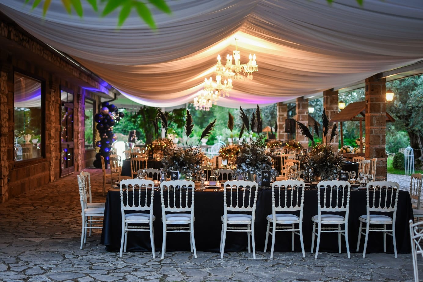 The Grand Marquee at the Reception, Valle dell'Aquila