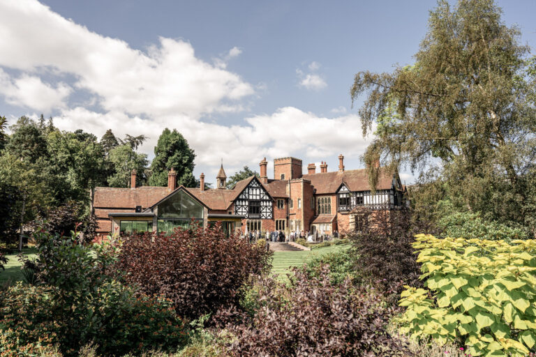 Tyn Dwr Hall and its gardens on a summer afternoon, Wales, Victoria Amrose Photography