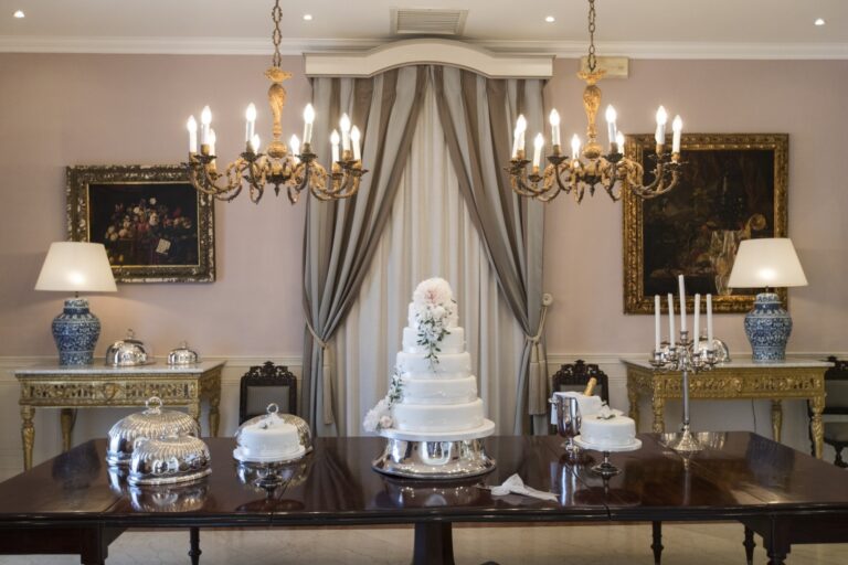 A cake table in the villa, Villa Arrigo