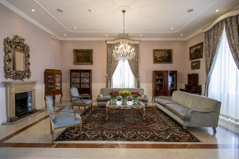 The villa drawing room, Villa Arrigo