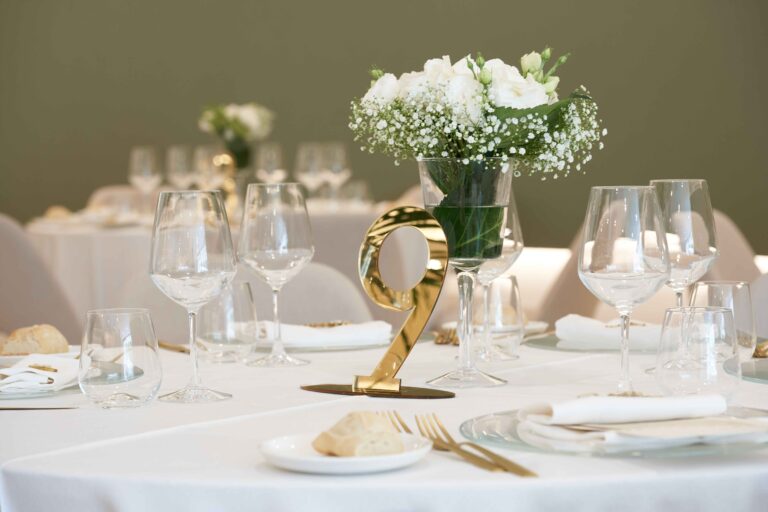 An Intimate White Table Setting, Villa Balke