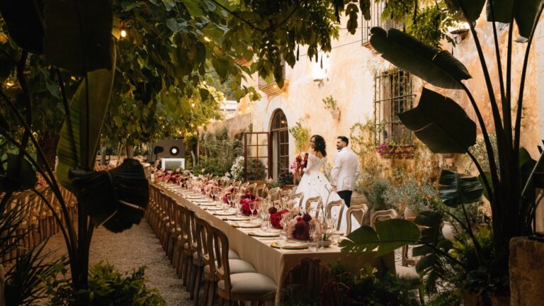 A Courtyard Wedding Banquet, Villa Catalina