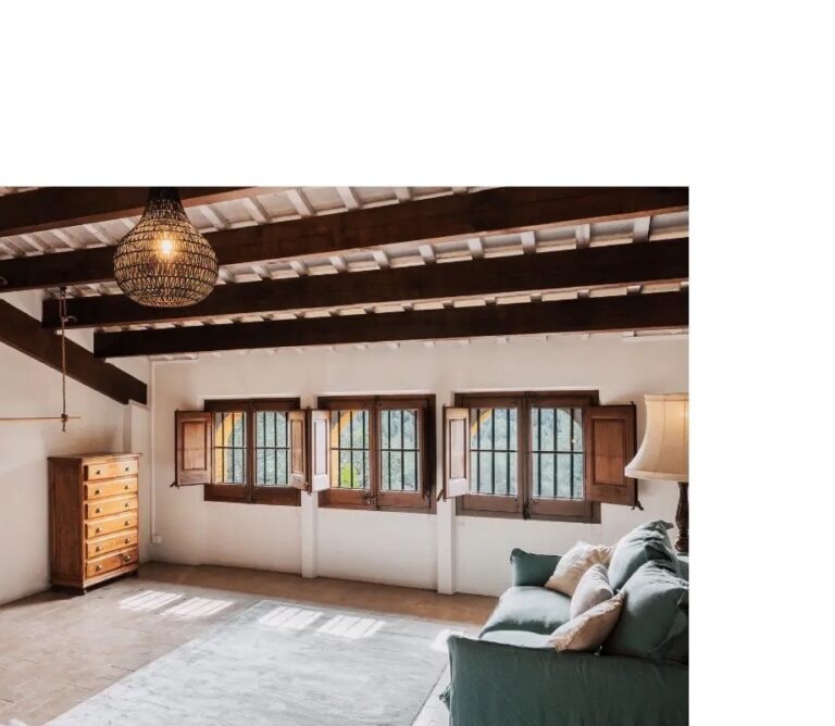 A Beamed Living Room, Villa Catalina
