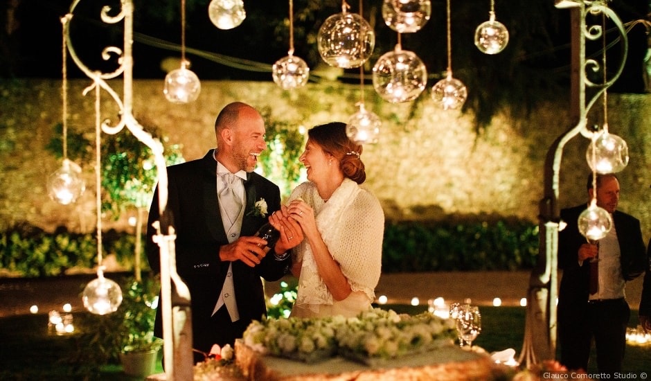 A Candlelit Garden Ceremony, Villa Gallici Deciani