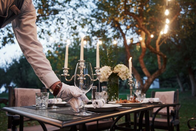 An Outdoor Table Setting, Villa Gallici Deciani