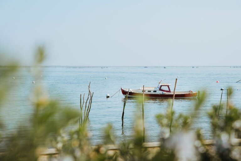 A traditional boat on the bay, Villa la Tosca