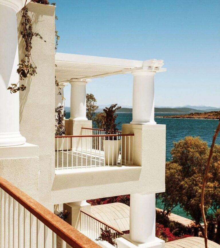 Balcony above the sea, Villa Maçakızı Bodrum