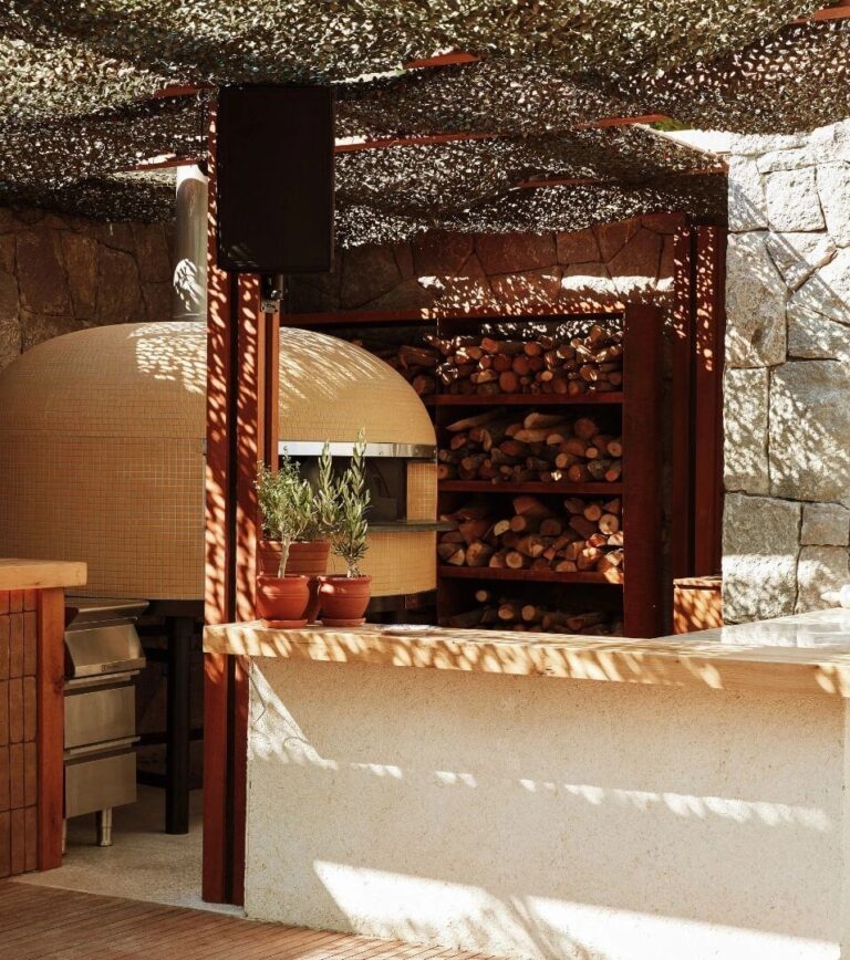Wood-burning oven kitchen, Villa Maçakızı Bodrum