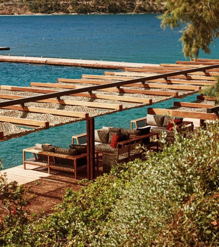 Jetty and sea terraces, Villa Maçakızı Bodrum