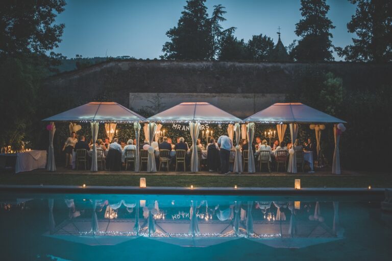 An evening reception by the pool, Villa Michaela, Villa Michaela