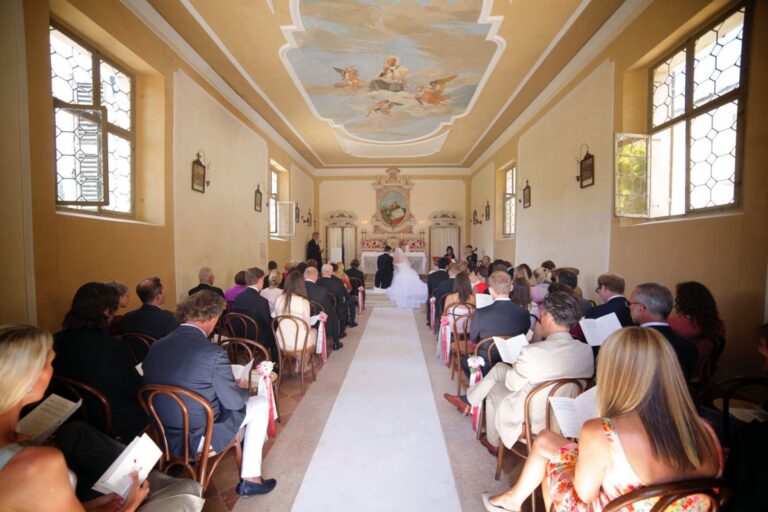A ceremony in San Gaetano church, Villa Mosconi Bertani