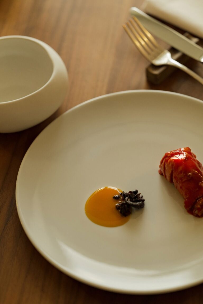 A De' Minimi tasting plate, from the convent garden, Villa Paola