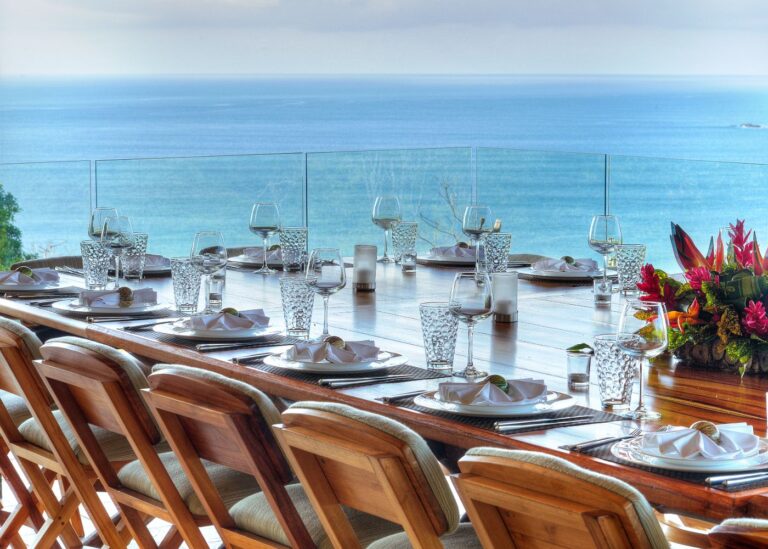 Dining terrace, second view, Villa Punto de Vista