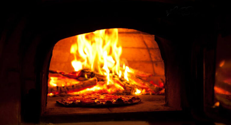 The wood-fired pizza oven, Villa Susanna St Lucia