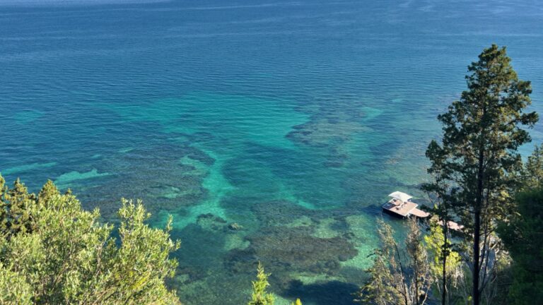 Clear sea below the villa, Villa Sylva