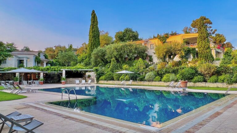Pool area by day, Villa Sylva
