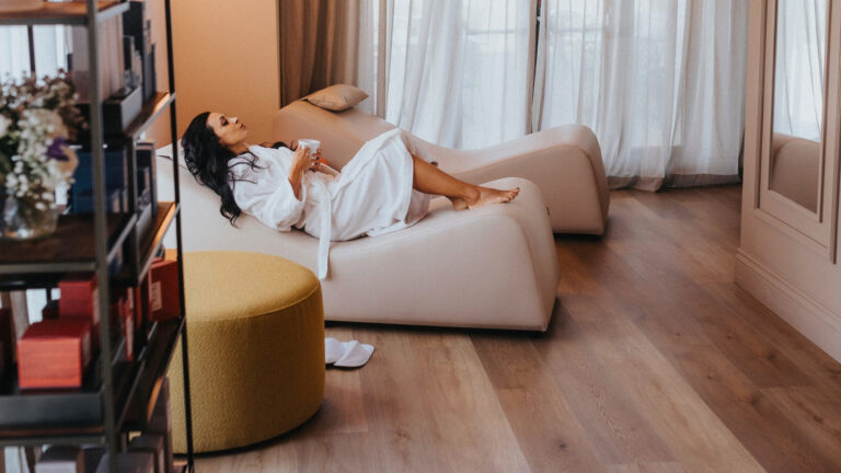 The spa relaxation area, Villa Tolomei Hotel