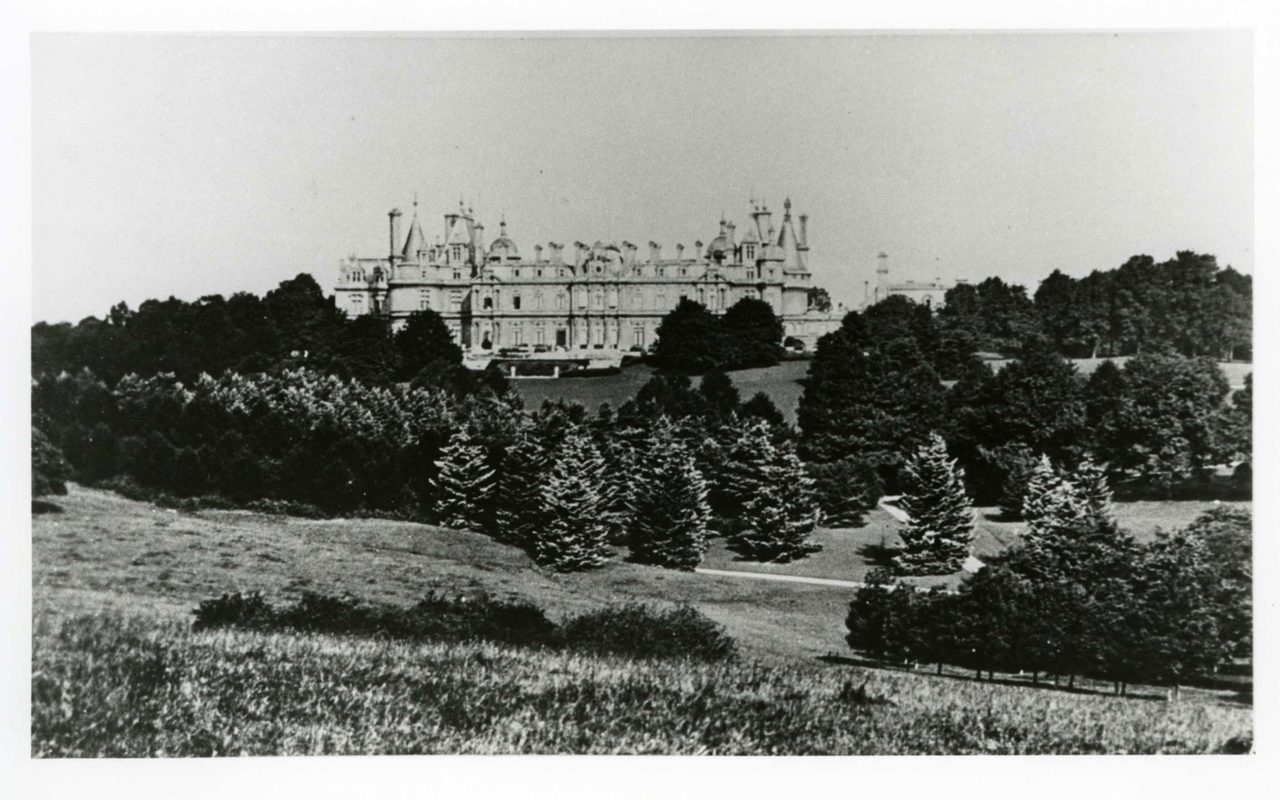 The Rothschild château, in an early photograph, Waddesdon Manor