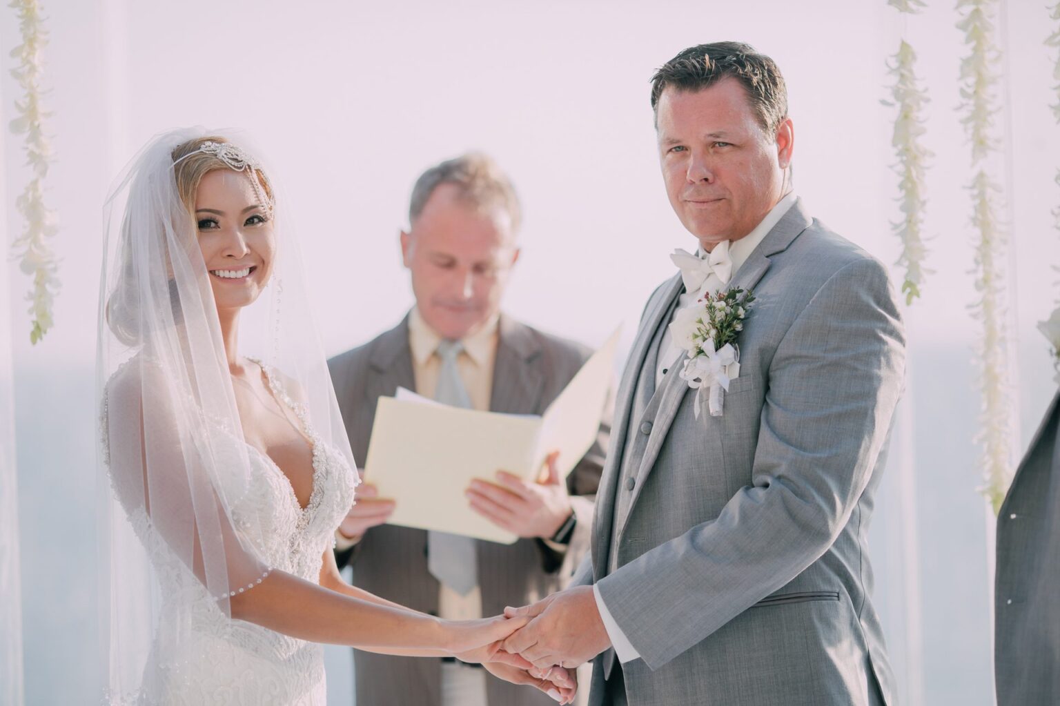 Vows read at a Phuket villa wedding