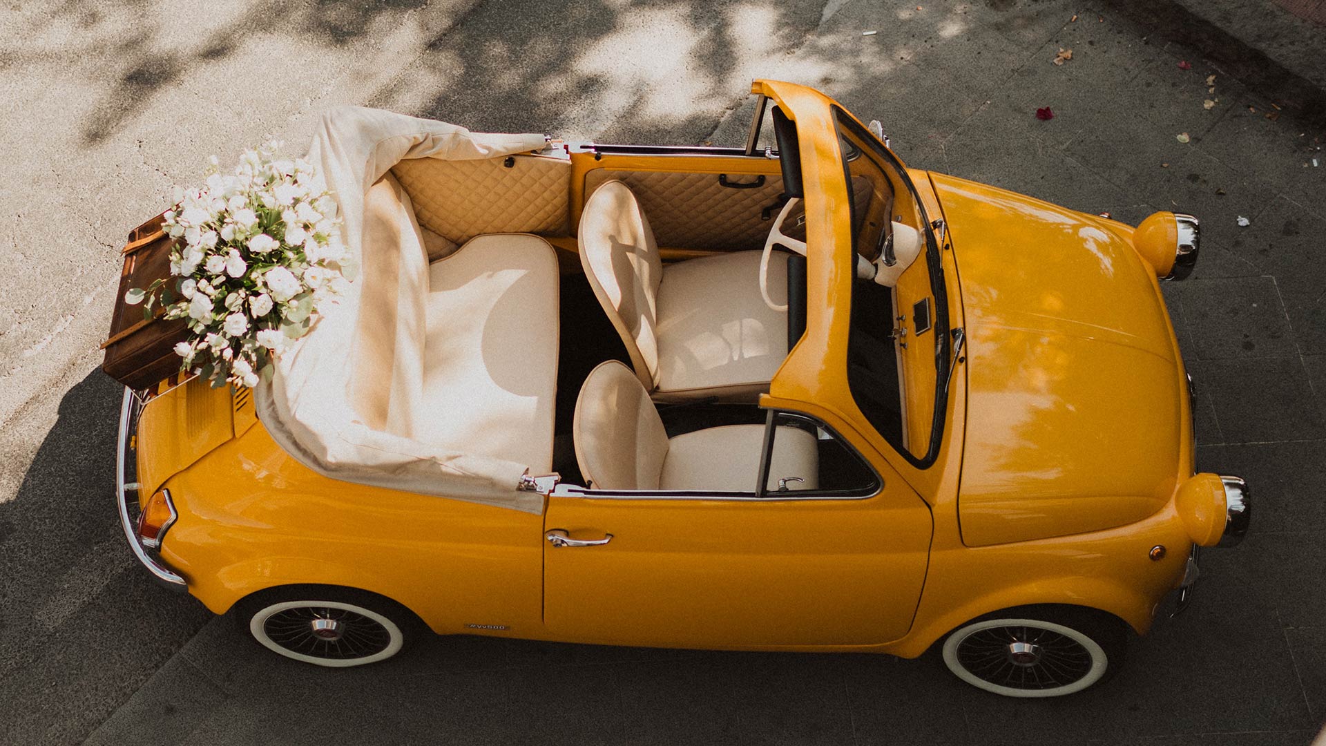 Wedding In Yellow Vintage
