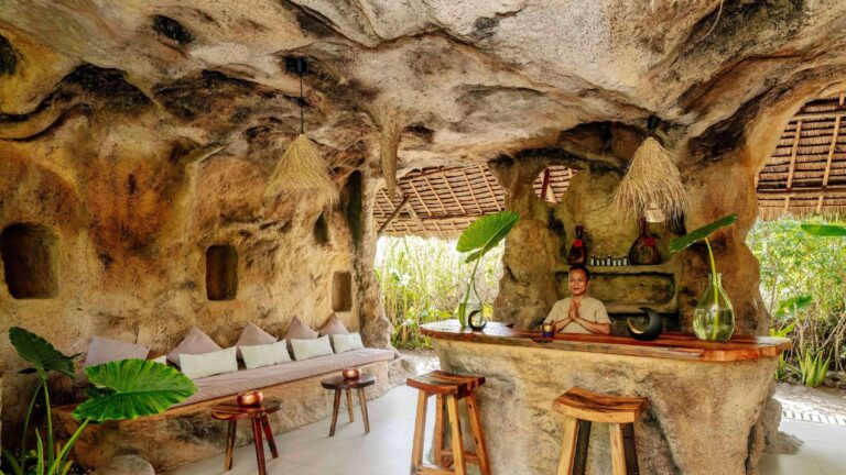 Cave-inspired spa interior, Ycona Luxury Resort